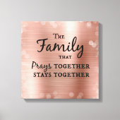 一緒に祈いる家族 キャンバスプリント (正面)