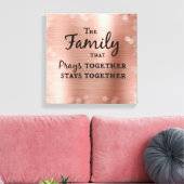 一緒に祈いる家族 キャンバスプリント (インサイチュ (リビング))