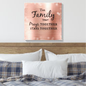 一緒に祈いる家族 キャンバスプリント (インサイチュ (寝室))