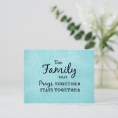 一緒に祈いる家族 ポストカード (スタンド正面)