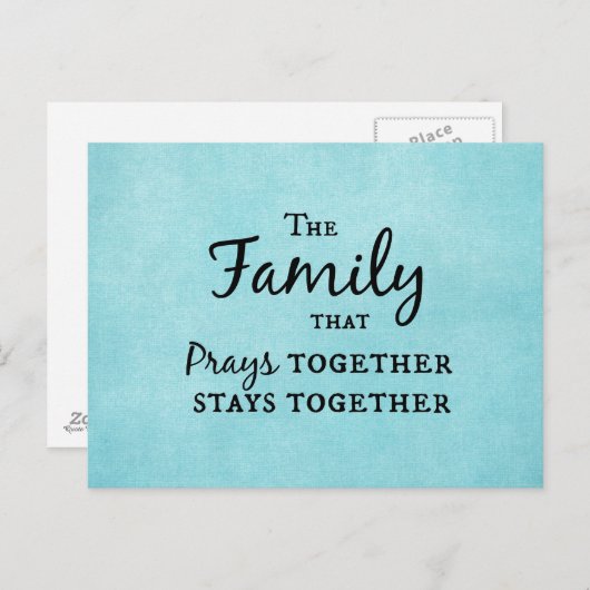 一緒に祈いる家族 ポストカード (正面/裏面)