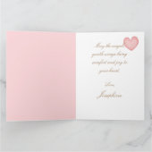 一緒に祈る守護天使と子供 カード (内部)