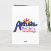 一緒に祈る家族は一緒にとどまります カード (裏面)