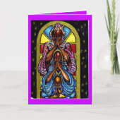 一緒に祈る家族は一緒にとどまります カード (正面)