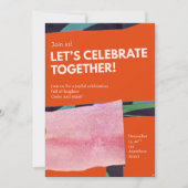一緒に祝おう カスタム 招待状 (正面)