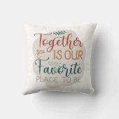 一緒に私たちお気に入りのの家族になる引用文 クッション (裏面)