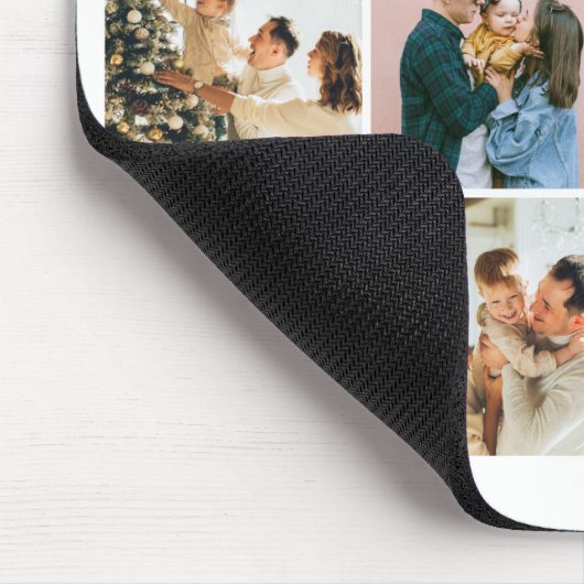 一緒に私たちのお気に入りの場所の写真コラージュ マウスパッド (コーナー)