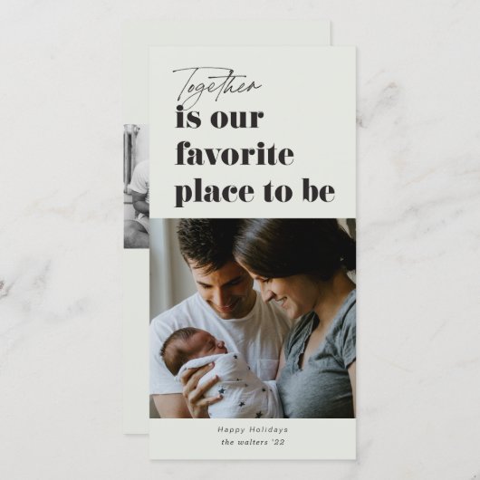 一緒に私たちのお気に入りの場所3写真 シーズンカード (正面/裏面)