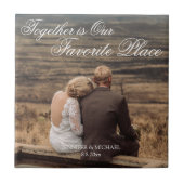 一緒に私たちのお気に入りの場所、記念写真 タイル (正面)