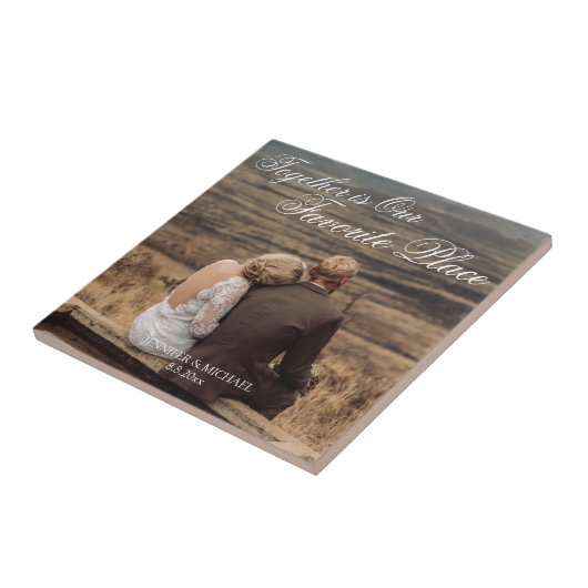 一緒に私たちのお気に入りの場所、記念写真 タイル (側面)