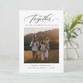 一緒に私たちの場所のお気に入りのクリスマスフォト シーズンカード (スタンド正面)