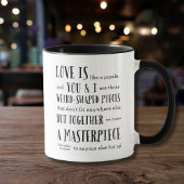一緒に私たちは最高傑作を作成 – Love引用文 マグカップ