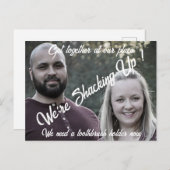 一緒に移動するおもしろいお祝いが集まる ポストカード (正面/裏面)