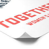 一緒に立ち上がる – もはや戦争! ポスター (角)