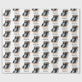 一緒に立っている3つの愛らしいパフィン漫画 ラッピングペーパー (フラット)