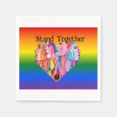 一緒に立つ スタンダードカクテルナプキン (正面)