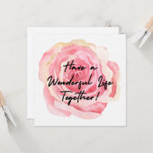 一緒に素晴らしい人生をウェディング カード (正面/裏面インサイチュ)