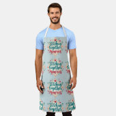 一緒に縫い合わせる思い出の刺繍芸術 エプロン (着用した状態)