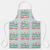 一緒に縫い合わせる思い出の刺繍芸術 エプロン (正面)