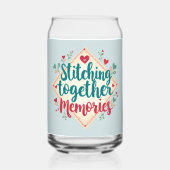 一緒に縫い合わせる思い出の刺繍芸術 ガラス缶 (裏面)