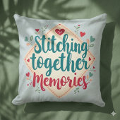 一緒に縫い合わせる思い出の刺繍芸術 クッション