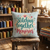 一緒に縫い合わせる思い出の刺繍芸術 クッション