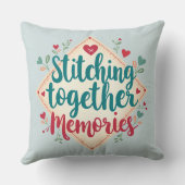 一緒に縫い合わせる思い出の刺繍芸術 クッション (裏面)