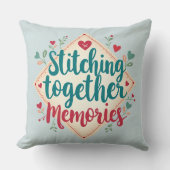 一緒に縫い合わせる思い出の刺繍芸術 クッション (正面)