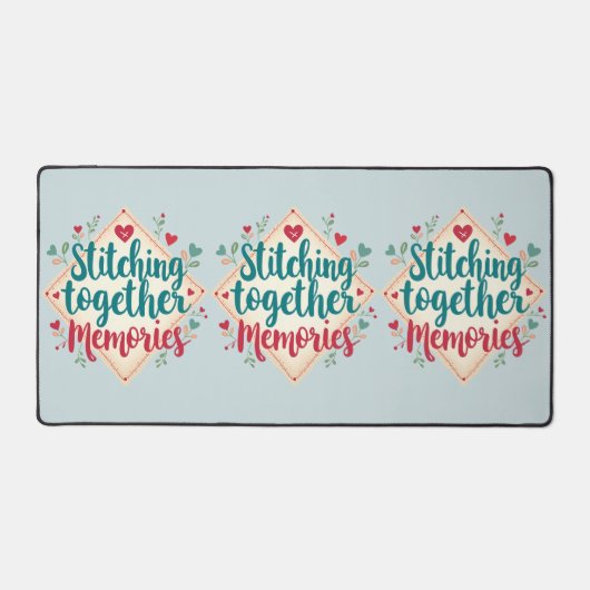 一緒に縫い合わせる思い出の刺繍芸術 デスクマット (正面)