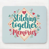 一緒に縫い合わせる思い出の刺繍芸術 マウスパッド (正面)