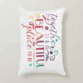 一緒に美しい場所/枕 アクセントクッション (正面(垂直))