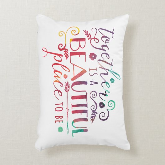 一緒に美しい場所/枕 アクセントクッション (正面(垂直))