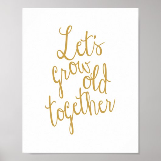 一緒に老けよう愛のプリント ポスター (正面)