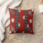 一緒に行く（赤、黒、グレー） クッション (ブランケット)