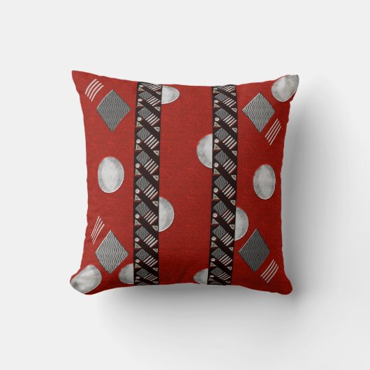 一緒に行く（赤、黒、グレー） クッション (正面)