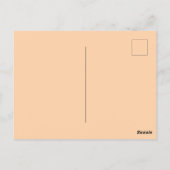 一緒に行こう!かわいいスティック カップル ポストカード (裏面)