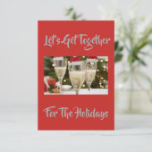 「一緒に行こう」と美しい休日招待状 招待状 (スタンド正面)