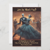 一緒に行ってくれないか?ハロウィーンダンスパーティー 招待状 (正面)