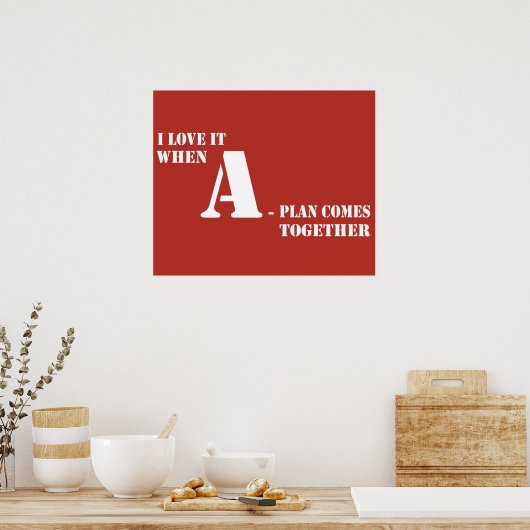 一緒に計画を立てるのが好来き ポスター (キッチン)