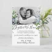 一緒に誓いを新たに / 写真付き / 結婚誓約書更新 招待状 (スタンド正面)