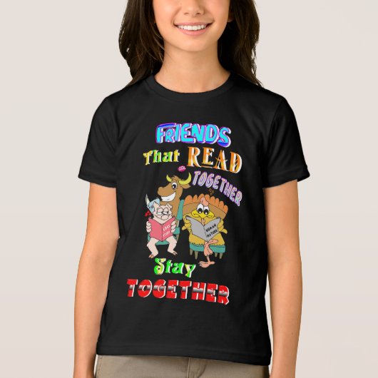 一緒に読いる友達 トライブレンドＴシャツ (正面)