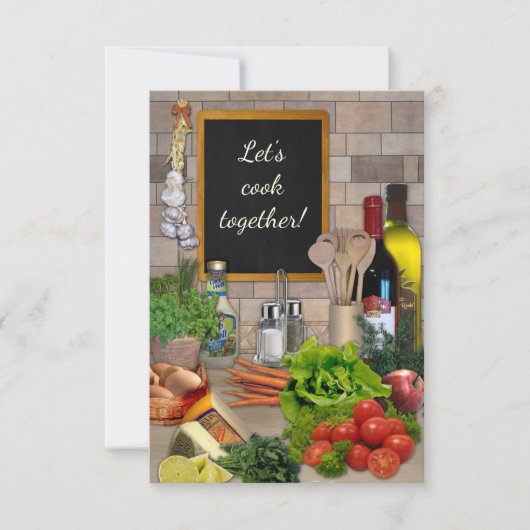 一緒に調理師だ！ 招待状 (正面)