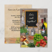 一緒に調理師だ！ 招待状 (正面/裏面)