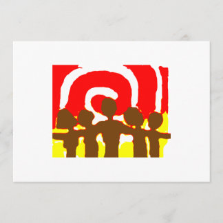 一緒に赤い招待状 招待状