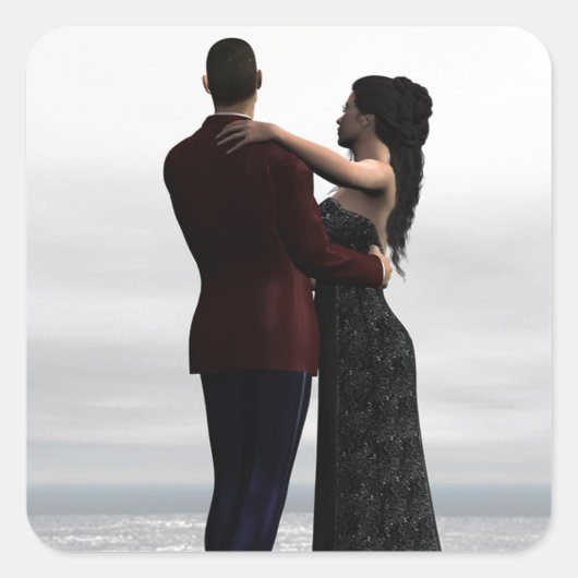 一緒に踊る スクエアシール (正面)