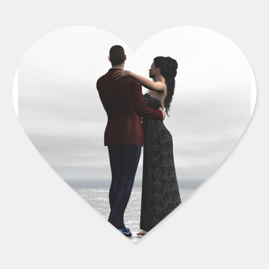 一緒に踊る ハートシール (正面)