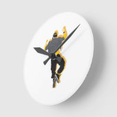 一緒に踊る ラウンド壁時計 (傾斜)