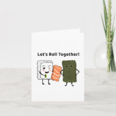 一緒に転がりましょう！かわいい寿司 シーズンカード (正面)