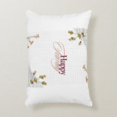 "一緒に輝く：幸せな家族のデザイン枕" アクセントクッション (正面(垂直))