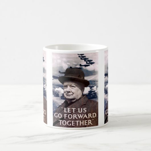 一緒に進もう コーヒーマグカップ (中央)